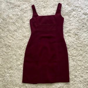 Barami Maroon Red Square Neck Dress Size 4